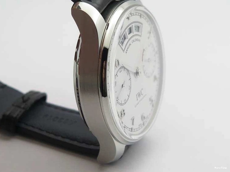 MIROTIME 0421 SportInspired Portuguese Real PR Real Annual Calendar IW503501 YLF 1:1 Best Edition White Dial On Leather Strap A 7241